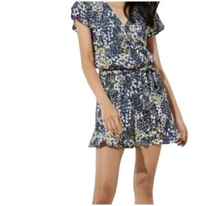 Loft Romper Womens‎ Size 24 Plus Short Sleeve Floral Beach Resort Vacation New
